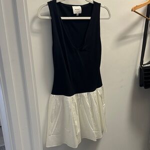 Reformation Black and White Mini Dress